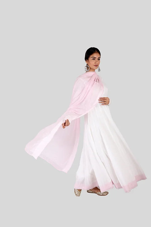 Akhira Vintage Anarkali With Chinon Dupatta